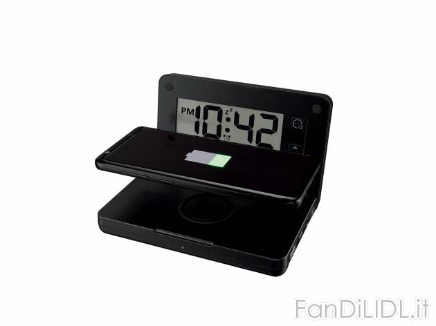 Sveglia digitale con stazione di ricarica QI Silvercrest, prezzo 19.99 &#8364; ...