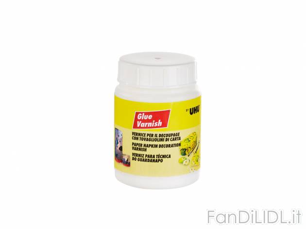 Vernice per decoupage 150 ml o colla glitter 12x15 g , prezzo 3.99 &#8364; per ...