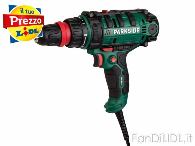 Trapano avvitatore Parkside, prezzo 24.99 &#8364; 
Con Spindle Lock 
- Trasmissione ...