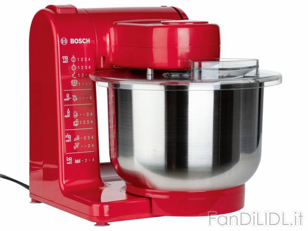 Impastatrice planetaria Bosch, prezzo 139.00 &#8364; 
- Motore da 500 W e variet&agrave; ...