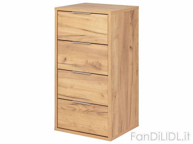 Mobiletto con 4 cassetti Livarno Living, prezzo 59.00 &#8364; 
- Materiale di ...