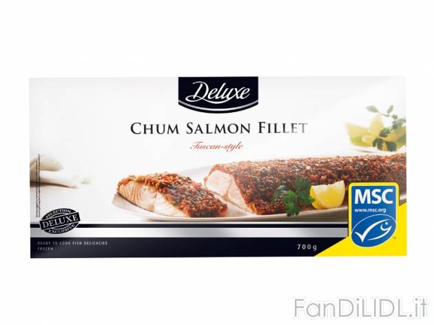 Filetto di salmone selvatico Deluxe, prezzo 7,49 &#8364; per 700 g, € 10,70/kg ...