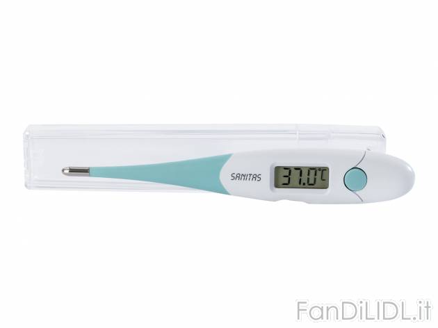 Termometro digitale flessibile Sanitas, prezzo 3.49 € 
- Punta di misurazione ...