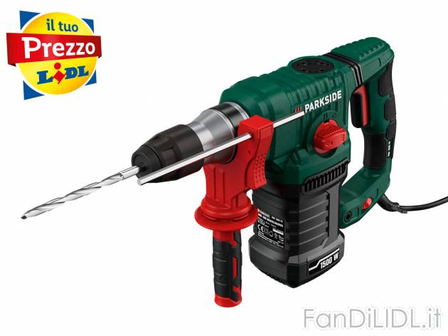 Trapano a percussione scalpellatore Parkside SDS, prezzo 49.00 € 
- Selettore ...