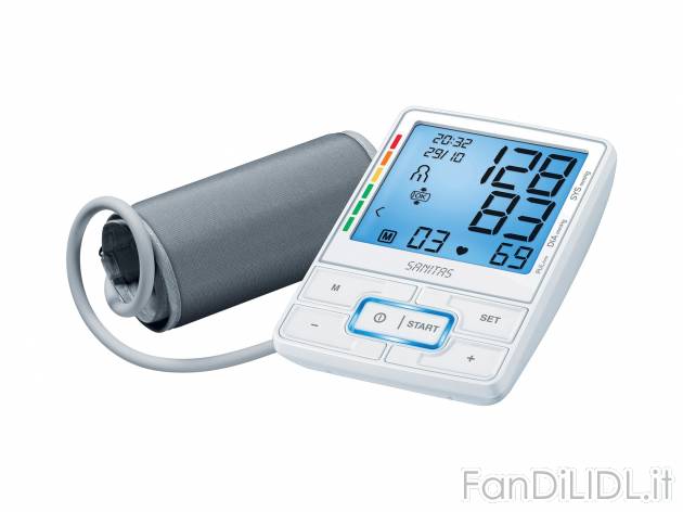 Misuratore di pressione da braccio Sanitas, prezzo 19.99 &#8364; 
- Misurazione ...
