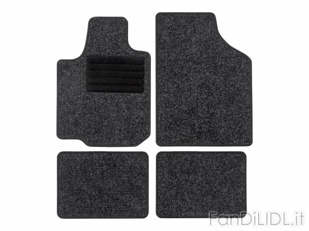 Set tappetini per auto Ultimate Speed, prezzo 6.99 € 
4 pezzi 
- Antiscivolo ...
