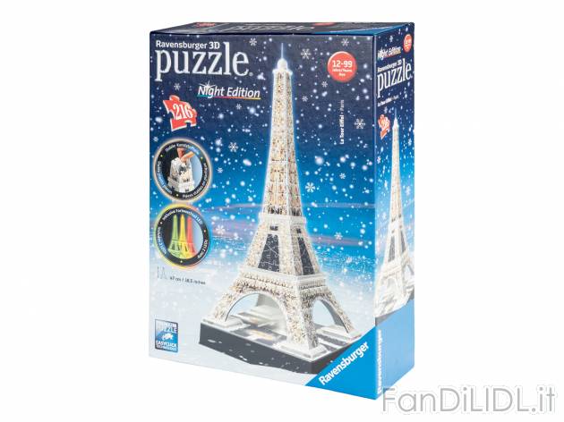 Puzzle 3D con LED Ravensburger, prezzo 19.99 €  

Caratteristiche