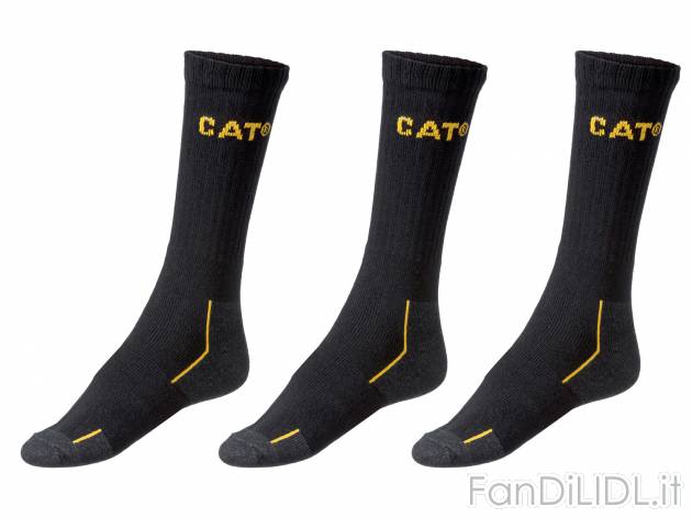 Calze da lavoro per uomo CAT Cat-nero, prezzo 4.99 &#8364; 
3 paia - Misure: ...