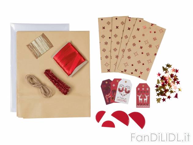 Set per pacchetti regalo Crelando, prezzo 3.99 &#8364;  
115 pezzi
Caratteristiche