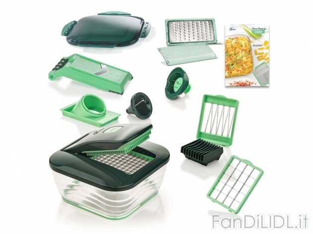 Affettatutto Nicer Dicer Genius, prezzo 39.99 &#8364; 
- Lame in acciaio inox
- ...
