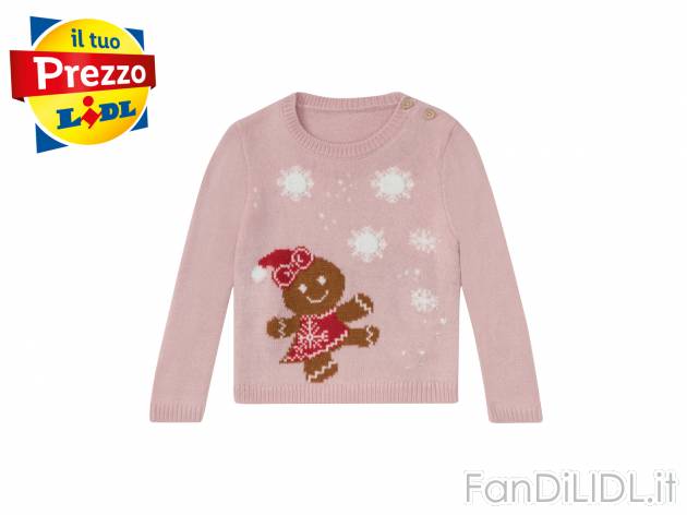 Pullover natalizio da bambina Lupilu, prezzo 7.99 &#8364; 
Misure: 1-6 anni ...