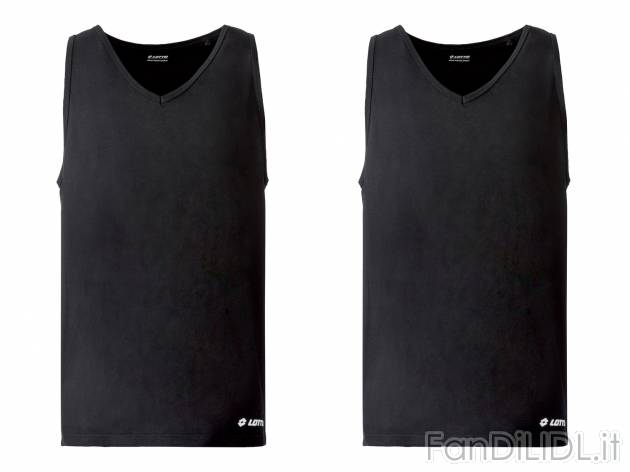Canotta da uomo Lotto, prezzo 9.99 € 
2 pezzi - Misure: S-XXL 
- 
Puro cotone
Prodotto ...