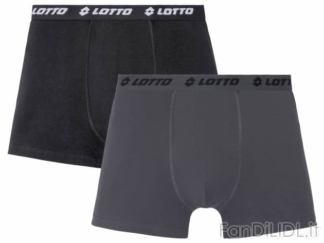 Boxer da uomo Lotto, prezzo 7.99 € 
2 pezzi - Misure: S-XL
Taglie disponibili

Caratteristiche

- ...