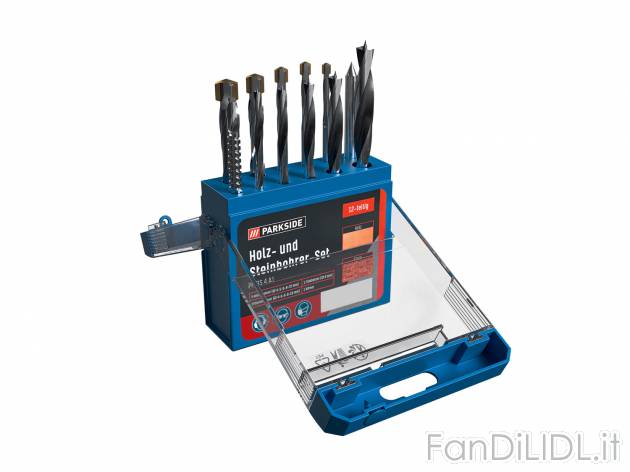 Set punte da trapano o set raspe e mole per legno Parkside, prezzo 7.99 € 
10 ...