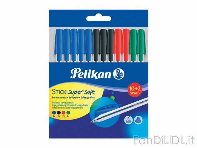 Penne roller Pelikan, prezzo 2.99 €  
12 pezzi
Caratteristiche