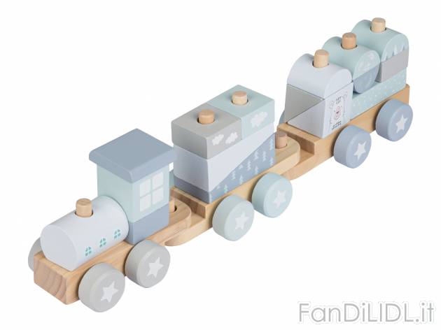 Gioco ad incastro o trenino in legno Playtive, prezzo 9.99 € 
- Età minima: ...