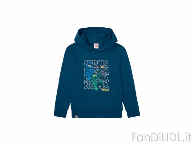 Felpa da bambino Lego, prezzo 9.99 &#8364; 
Misure: 2-10 anni 
- Puro cotone
Taglie ...