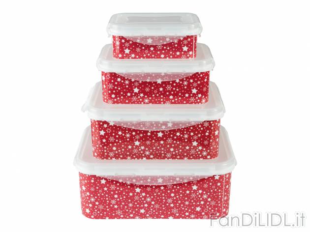 Contenitori salvafreschezza Ernesto, prezzo 6.99 &#8364; 
4 pezzi 
- Con coperchio ...
