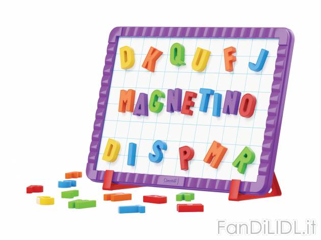 Set lavagna magnetica con lettere Quercetti, prezzo 9.99 &#8364; 
48 pezzi
Caratteristiche

- ...
