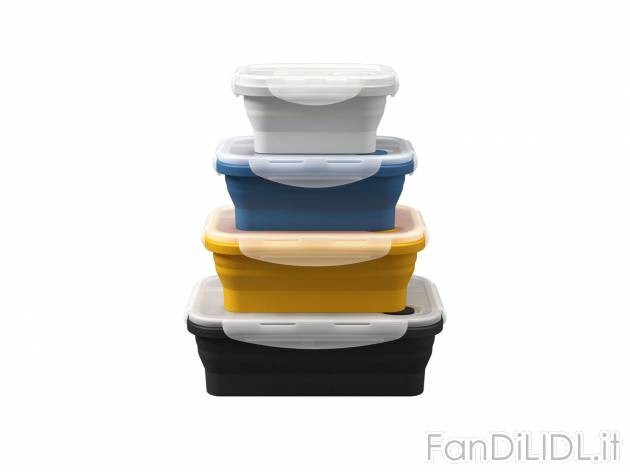 Contenitori salvafreschezza in silicone Ernesto, prezzo 11.99 &#8364; 
4 pezzi ...