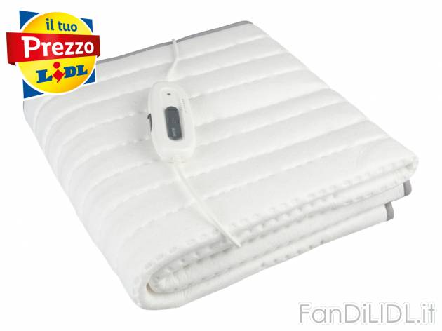 Scaldaletto Sanitas, prezzo 17.99 € 
- 6 livelli di temperatura e spegnimento ...