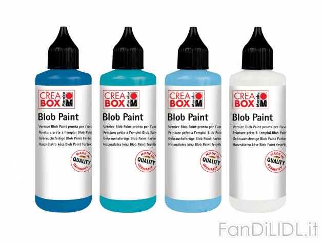 Set vernice per Blob Paint , prezzo 9.49 &#8364;  
-  4 x 90 ml