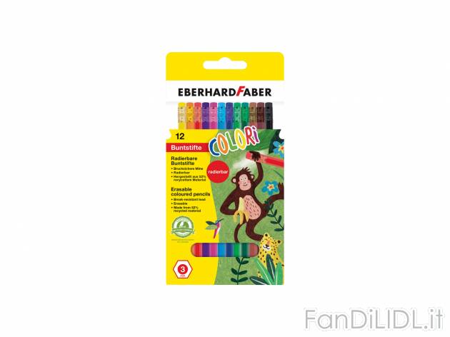 Matite colorate Faber-castell, prezzo 3.49 &#8364;  
12 pezzi
Caratteristiche