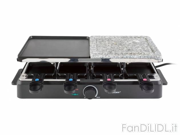 Raclette-grill Silvercrest Kitchen Tools, prezzo 34.99 &#8364; 
- Con pietra ...