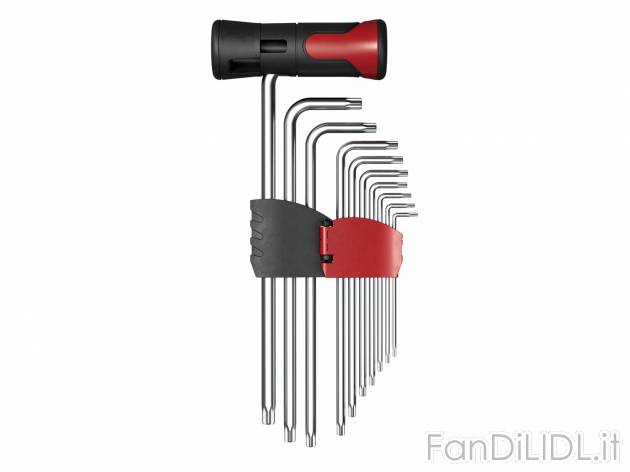 Set chiavi a brugola esagonali o a T Parkside, prezzo 4.99 € 
11 pezzi 
- Con ...