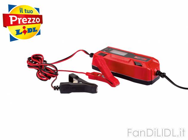 Caricabatterie per auto e moto Parkside, prezzo 14.99 € 
- 4 programmi per adattare ...