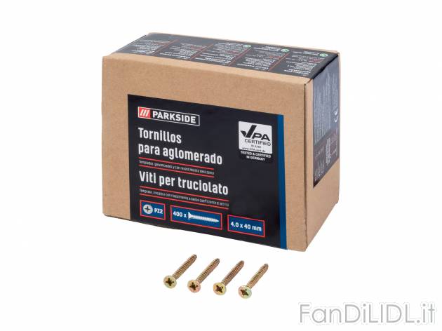 Viti per truciolato Parkside, prezzo 3.49 &#8364;  

Caratteristiche

- VPA-5891