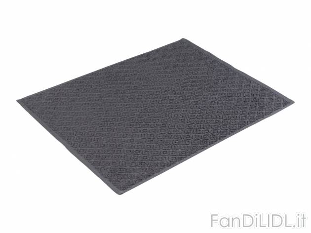 Tappeto scendidoccia Livarno, prezzo 3.99 €  
50 x 70 cm
Caratteristiche
