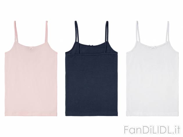 Canotta da bambina Pepperts, prezzo 6.99 &#8364; 
3 pezzi - Misure: 6-14 anni
Taglie ...