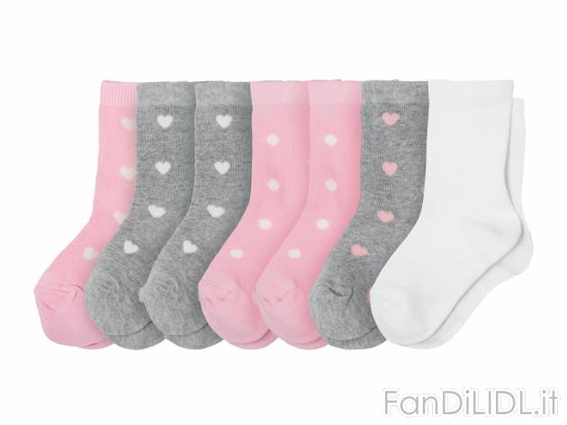 Calze da bambina , prezzo 4.99 &#8364; per Alla confezione 
-  7 paia