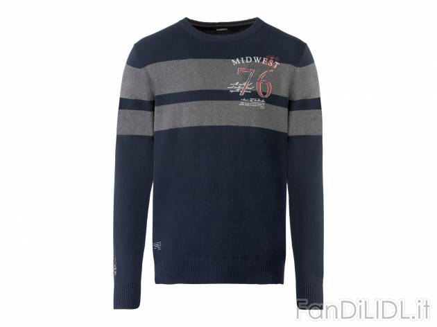 Pullover da uomo Livergy, prezzo 11.99 &#8364; 
Misure: S-XL 
- Con toppe sui ...