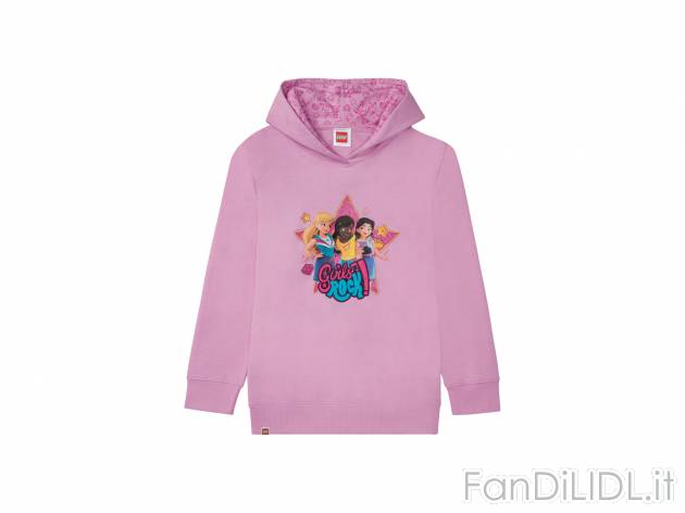 Felpa da bambina Lego, prezzo 9.99 € 
Misure: 2-10 anni 
- 
Puro cotone
Taglie ...