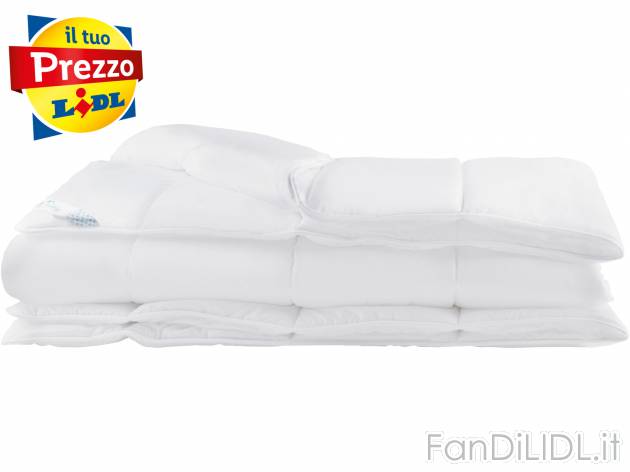 Piumino matrimoniale Livarno, prezzo 22.99 € 
- Imbottitura prodotta in materiale ...