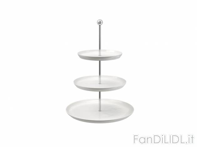 Alzata in porcellana Ernesto, prezzo 9.99 € 
- Utilizzo con 2 o 3 piatti lavabili ...