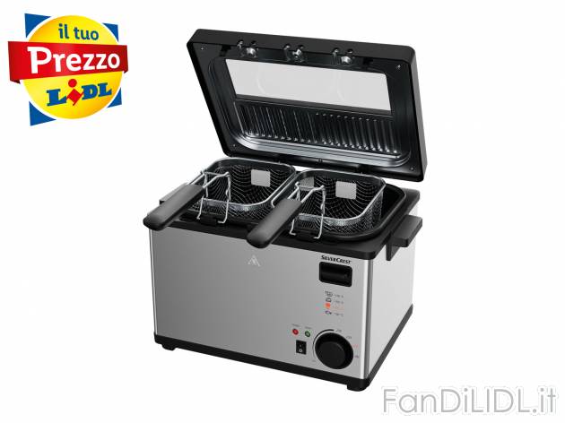 Friggitrice Silvercrest Kitchen Tools, prezzo 39.99 &#8364; 
- Con 3 cestelli ...
