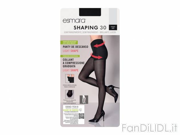 Collant a compressione graduata 30 denari Esmara, prezzo 4.99 &#8364; 
Misure: ...