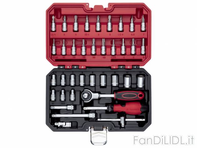 Set chiavi a cricco Parkside, prezzo 22.99 &#8364; 
37 o 39 pezzi 
- Cricchetto ...
