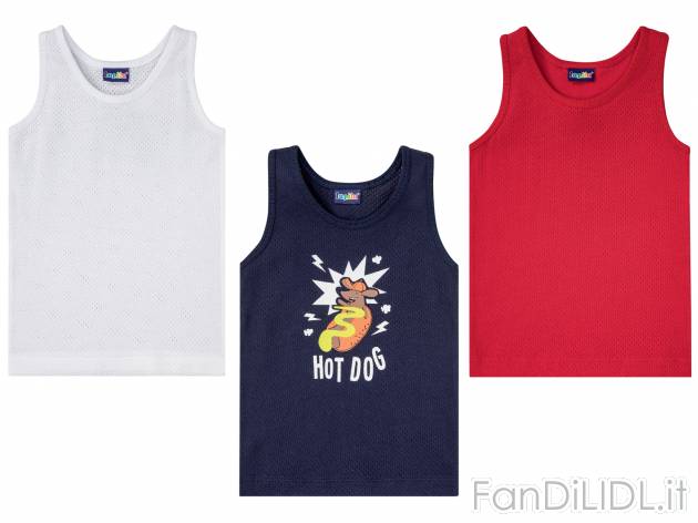 Canotta da bambino Lupilu-new, prezzo 2.99 &#8364; 
3 pezzi - Misure: 1-6 anni ...