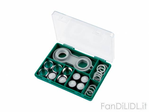 Set regolatori di flusso Livarno, prezzo 8.99 € 
25 pezzi
Caratteristiche

- ...