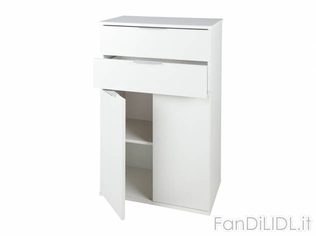 Mobiletto con 2 cassetti e 2 ante Livarno, prezzo 39.99 € 
- Materiale di montaggio ...