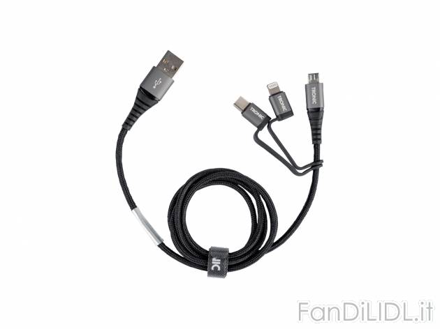 Cavo per ricarica e trasferimento dati Tronic, prezzo 9.99 € 
3 in 1 
- Per ...