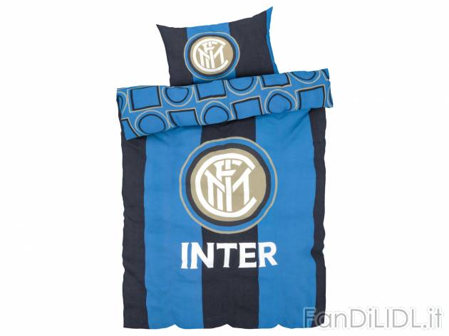 Parure copripiumino singolo Inter Oeko-tex, prezzo 24.99 &#8364; 
- Puro cotone
- ...