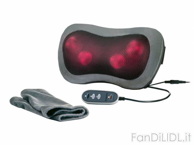 Cuscino per massaggi Shiatsu Silvercrest Personal Care, prezzo 29.99 € 
- 4 testine ...