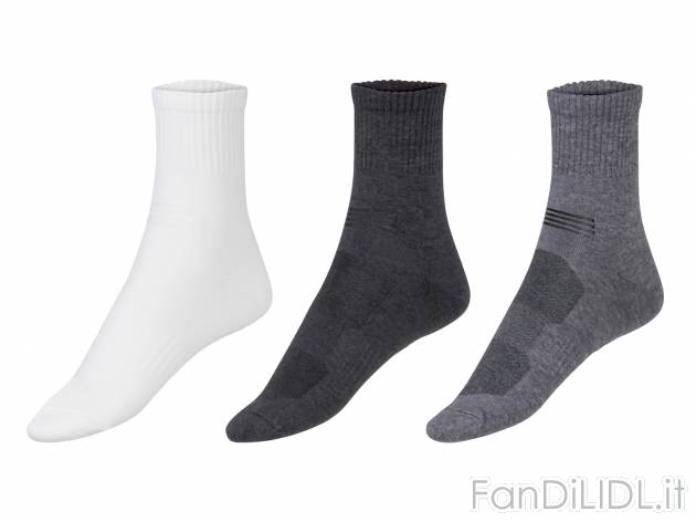 Calzini sportivi da uomo Crivit, prezzo 3.99 &#8364; 
3 paia - Misure: 39-46 ...