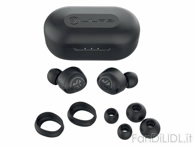 Cuffie wireless con custodia di ricarica Jlab, prezzo 34.99 &#8364; 

Caratteristiche
 ...