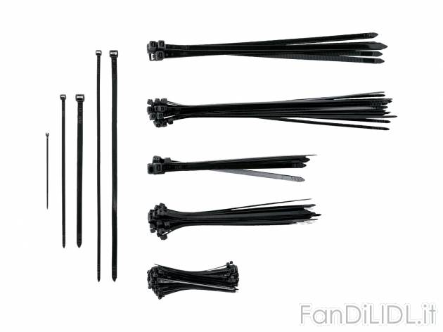 Set fascette fermacavo Parkside, prezzo 2.49 &#8364; 
251 pezzi 
- In diverse ...
